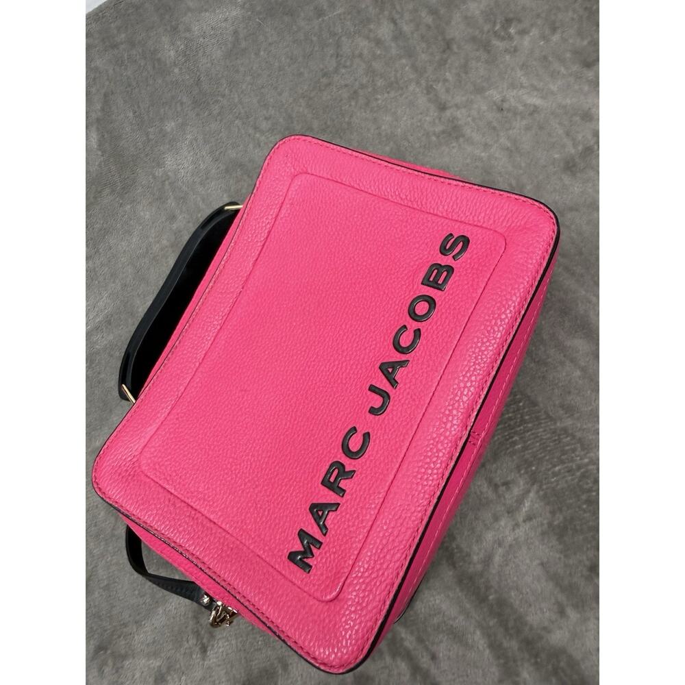 Marc Jacobs The Box 20 Diva Pink Leather Crossbody Top Handle Bag - Picture 10 of 15